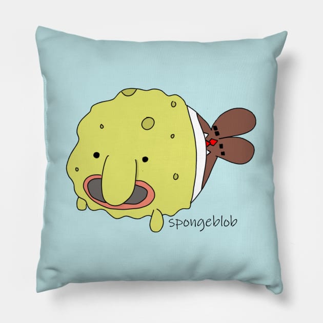 Spongeblob Squarepants Pillow by HashriaDesigns