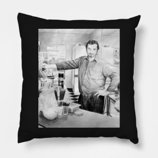 Barista - Drawing by Avril Thomas - South Australian Artist Pillow