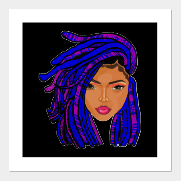 Natural Hair Locs 1 Natural Hair Black Women Posters And Art Prints Teepublic Au