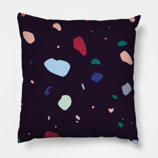 Pocket - Modern Dark Rounded Terrazo Pillow