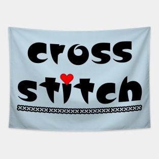 Cross Stitch Small Heart Tapestry