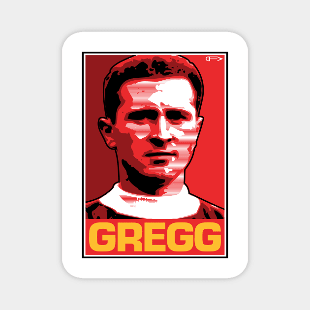 Gregg - MUFC Magnet by David Foy Art