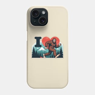 I Love Bigfoot Phone Case