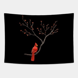 Red Cardinal Bird Birdwatching Birding Tapestry