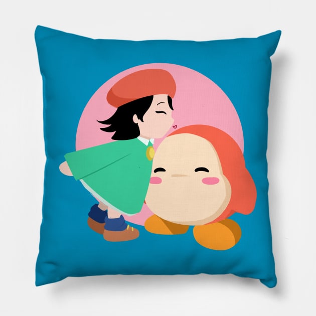 adeleine smooch Pillow by inkpocket