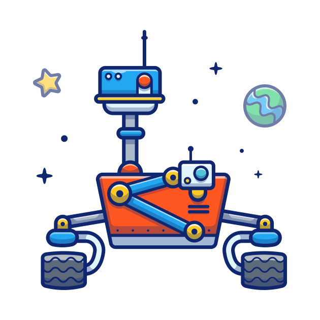 Space robot cartoon by Catalyst Labs