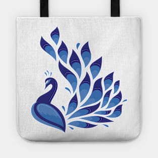 Blue Peacock Tote