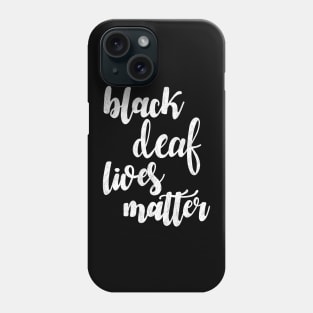 Black deaf lives matter Phone Case