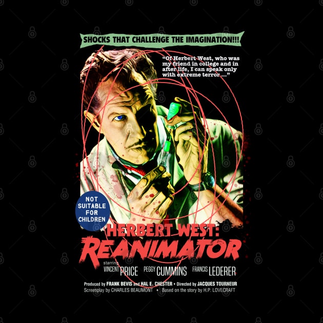 Vincent Price as Herbert West: Reanimator by UnlovelyFrankenstein