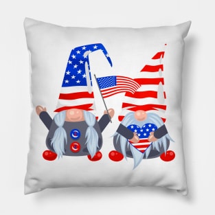 4th of july gnome Pillow