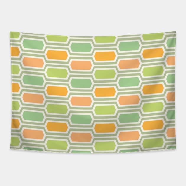 Retro Digital Patterns Tapestry by Modern Tropical