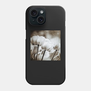 Tulips in Black and White Phone Case