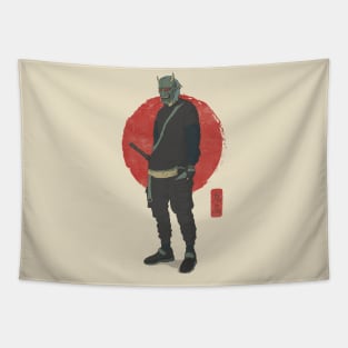 Modern Oni masked Shinobi Tapestry