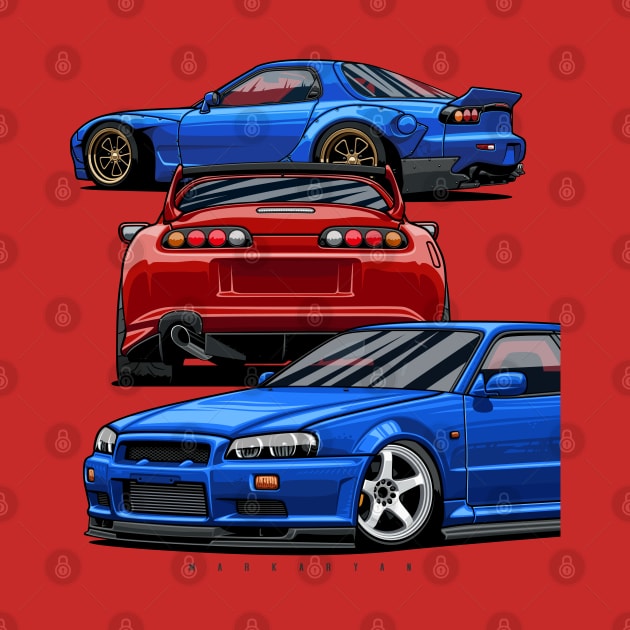 Supra, Skyline, RX7 by Markaryan