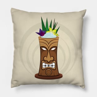 The "Paradise beach"  tiki cocktail Pillow