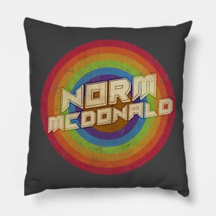 Vintage Rainbow exclusive - norm mcdonald Pillow