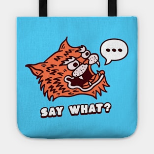 Funny Awkward Face - Say What? Tote