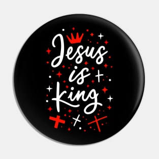 Christian Quote of Jesus is King Pin