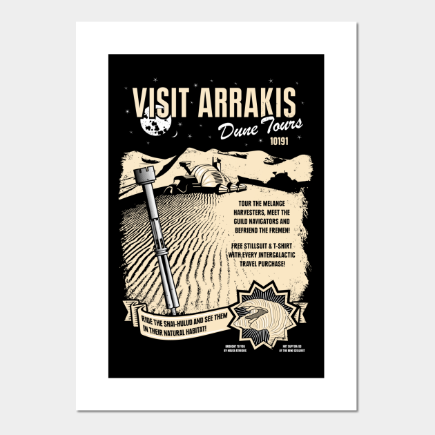 Visit Arrakis Dune Poster Und Kunst Teepublic De