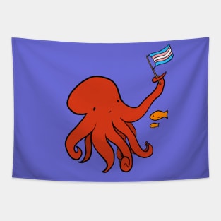 Trans Pride Octopus Tapestry