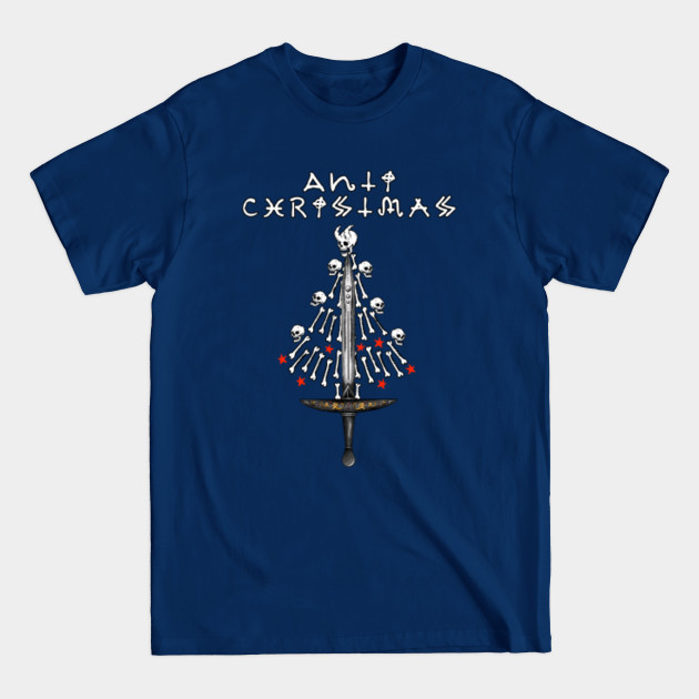 Disover Heavy Metal AntiChristmas Tree from skulls and skeleton bones - Antichristmas - T-Shirt