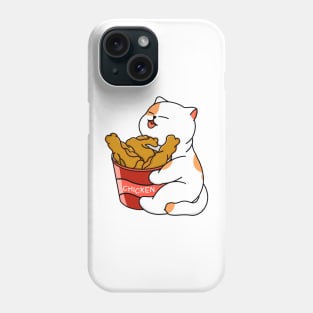 Cat Loves Fried Chicken Phone Case