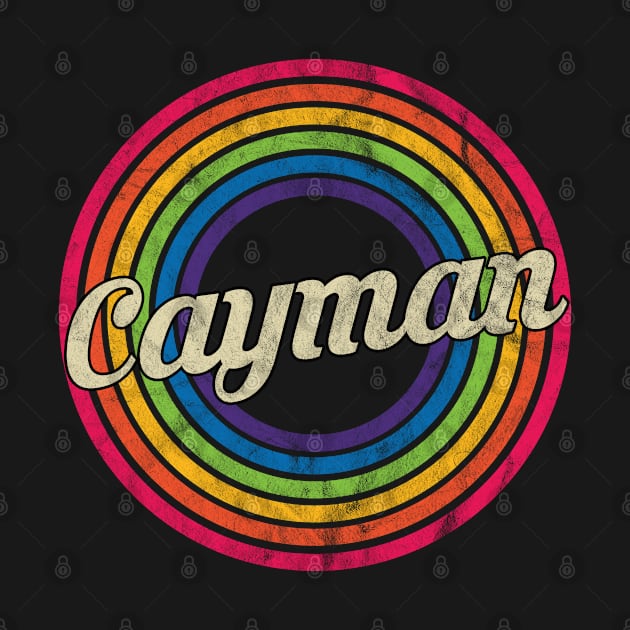 Cayman - Retro Rainbow Faded-Style by MaydenArt