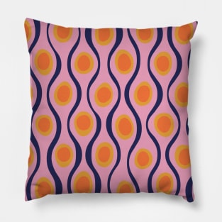 Groovy Shapes in Pink Pillow