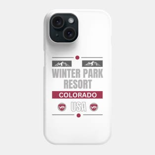 Winter Park Resort, Colorado. Gift Ideas For The Ski Enthusiast. Phone Case