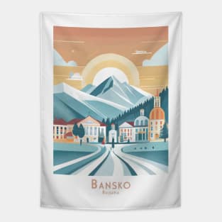 Bansko - Serene Bulgarian Mountainscape Tapestry