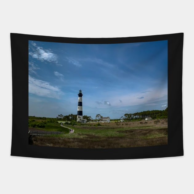 Bodie Island Lighthouse Tapestry by Ckauzmann