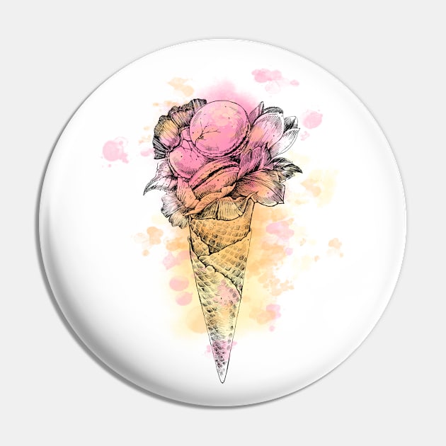 ice cream and macaroons Pin by Lesja Gost art
