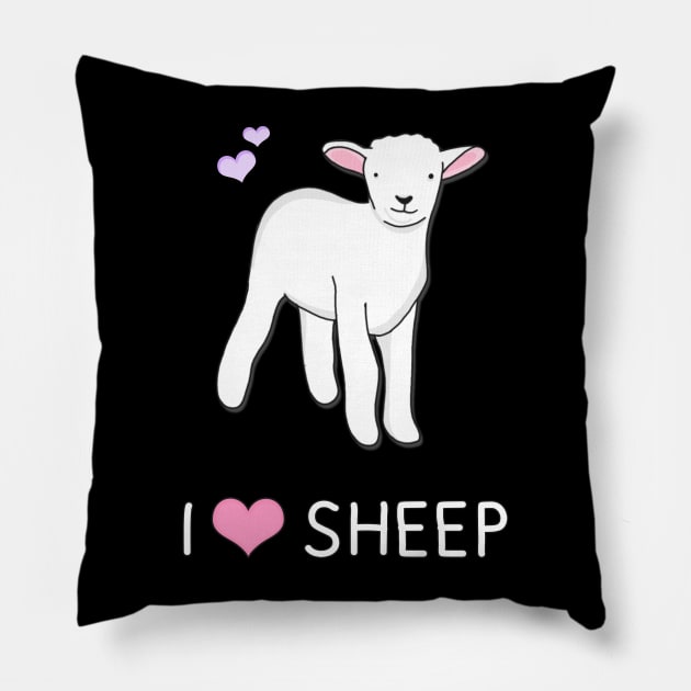 I love sheep Pillow by Danielle