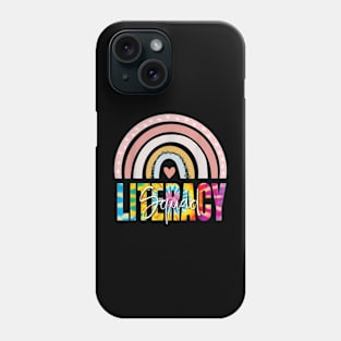 Tie Dye Literacy Squad Team Reading Enthusiasts Phone Case