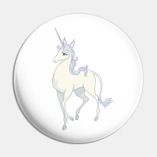 White unicorn Pin