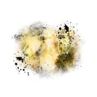 Yellow abstract watercolor background T-Shirt