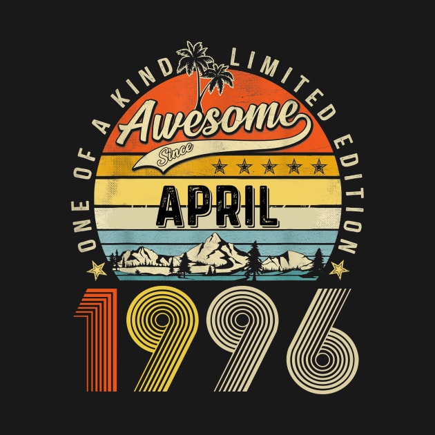 Awesome Since April 1996 Vintage 27th Birthday by Marcelo Nimtz