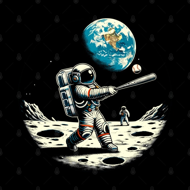 Baseball Novelty Astronaut Funny Baseball by KsuAnn