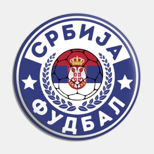 Serbia Football Pin