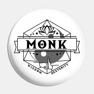 Monk (Black) Pin