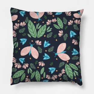 Butterflies and flowers Pillow