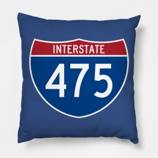 I 475 Michigan Highway Pillow