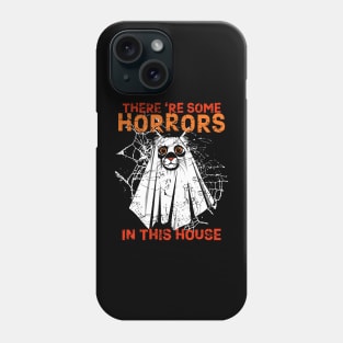 There are some horrors in this house Boo Cat Halloween Phone Case