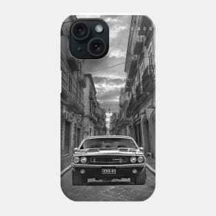 Classic Car in Greyscale Phone Case