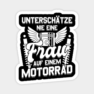 Motorbike Motorcycle Women Enduro Motocross Biker Magnet