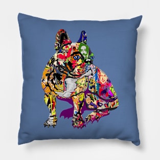 French bulldog in graffiti Pillow