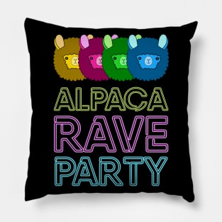 Alpaca Rave Party Pillow