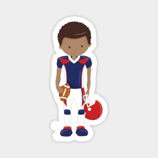 African American Boy, Team Sport, Rugby Player Magnet