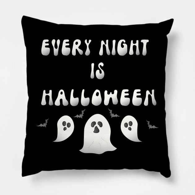 Every Night is Halloween Pillow by O3Wears