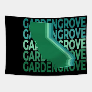 Garden Grove California Green Repeat Tapestry